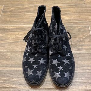 Saint Laurent suede ankle booties